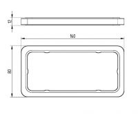 Vorschau: Avenarius Serie 480 Halter doppelt - Standmodell, chrom