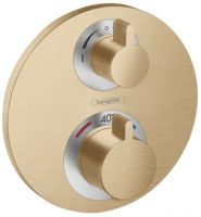 Vorschau: Hansgrohe Ecostat S Thermostat Unterputz für 2 Verbraucher polished gold optic 15758990