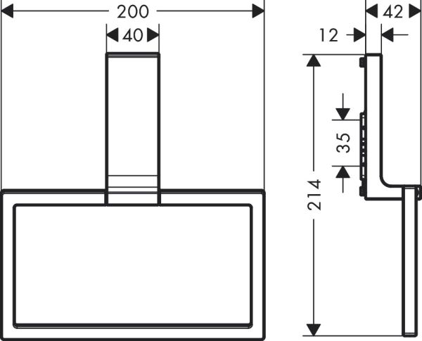 Axor Universal Rectangular Handtuchring, chrom