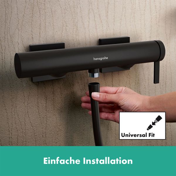 Hansgrohe Tecturis E Einhebel-Duscharmatur Aufputz, schwarz matt