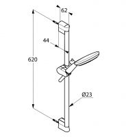 Vorschau: Kludi Freshline Brause-Set 60cm mit 3 Strahlarten, chrom