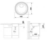 Vorschau: Blanco Rondosol-IF Edelstahlspüle, edelstahl bürstenfinish