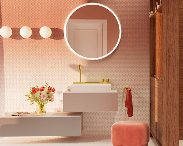 hansgrohe Avalegra AquaUnit Waschbecken 58x48cm, ohne Ablage, Armatur in polished gold optic 22472990