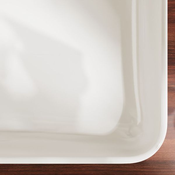 Hansgrohe Xuniva Q Aufsatz-Waschtisch 60x45m mit 1 Hahnloch mit Überlauf, weiß