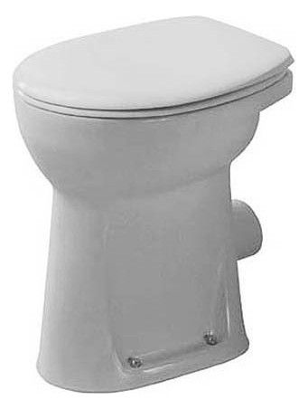 Duravit Duraplus Stand-WC Flachspüler mit Spülrand, ohne Beschichtung weiß 0212090000 