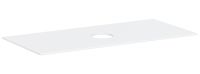 hansgrohe Xevolos E Konsole 118x55cm für Aufsatzwaschtisch mittig ohne Hahnloch, weiß matt 54330700