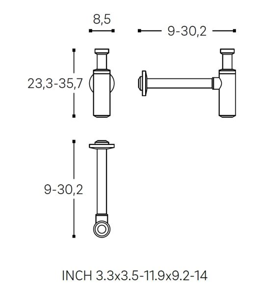 Cosmic Compact/Fancy/The Grid/The Grid Evo Siphon, schwarz matt