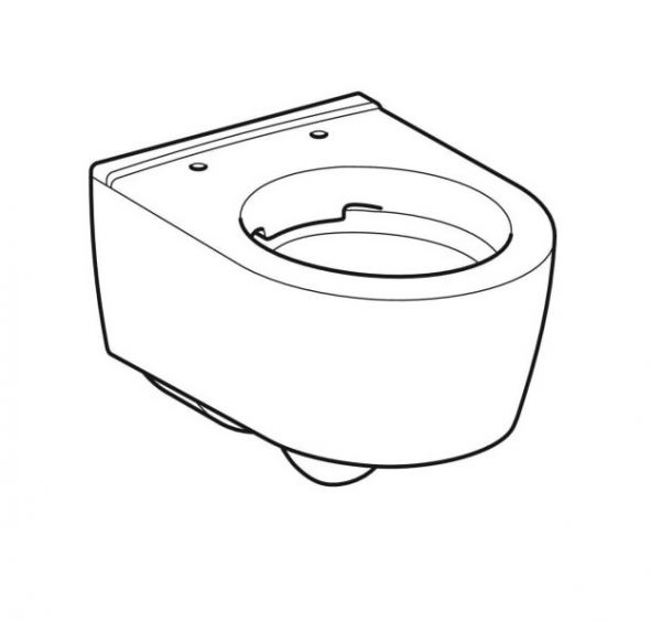 Geberit iCon Wand-WC Tiefspüler, geschlossene Form, verkürzte Ausladung, Rimfree, weiß 204070000_1