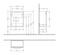 Vorschau: B8840 Villeroy&Boch Architectura Waschtischunterschrank 43x52x25,5cm