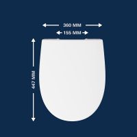 Vorschau: Grohe Bau Keramik WC-Sitz Slim mit Soft-Close & QuickRelease, weiß
