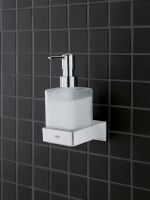 Vorschau: Grohe Selection Cube Seifenspender, glas matt/chrom