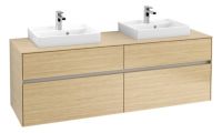 Villeroy&Boch Collaro Waschtischunterschrank passend zu 2 Aufsatzwaschtische 43345G, 160cm, nordic oak C02100VJ