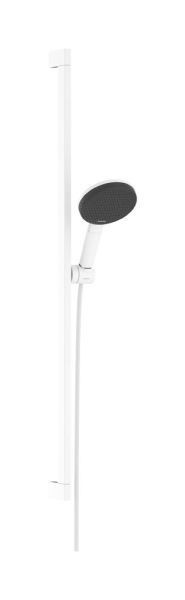 hansgrohe Raindance Alive Select S Duschset 125 Stange 90cm weiß matt 24601700