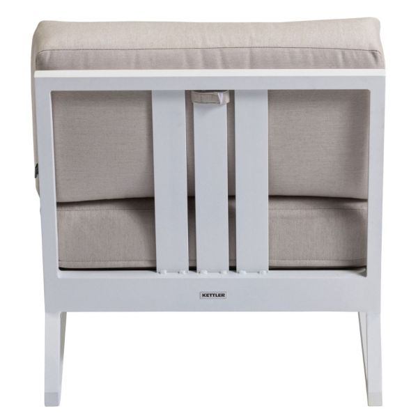 KETTLER OCEAN SKID PLATFORM Mittelteil Sunbrella®, weiß matt linen chalk 0105939-5220
