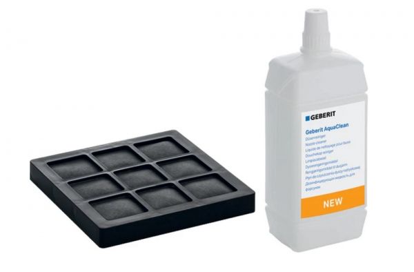 Geberit Set Aktivkohlefilter und Düsenreiniger für Geberit AquaClean WC-Komplettanlagen