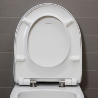 Vorschau: Duravit No.1 Wand-WC Set inkl. WC-Sitz mit Absenkautomatik, 54x37,3cm, oval, rimless, weiß