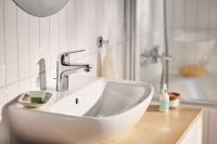 Vorschau: Grohe QuickFix Swift 2023 Einhand-Waschtischbatterie Zugstangen-Ablaufgarnitur, M-Size, chrom