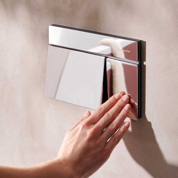 hansgrohe iFrame Element E Betätigungsplatte für 2-Mengen-Spülung, chrom 66003000 |