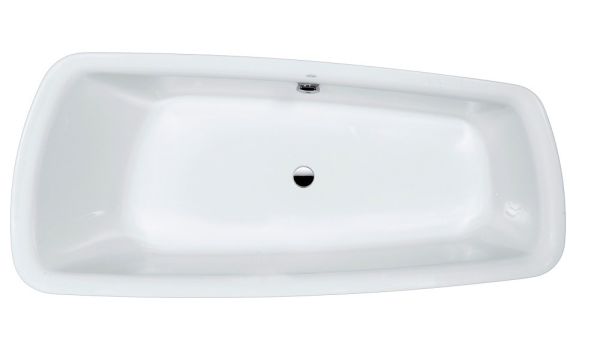 Laufen Palomba Einbau-Badewanne aus Sanitäracryl, 80mm Rand, 180x80cm, weiß, H2438000000001