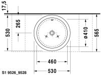 Vorschau: Duravit Starck 1 Aufsatzbecken Ø53cm weiss 0447530000