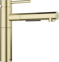 Vorschau: Blanco Alta-S II Küchenarmatur mit umstellbarer Schlauchbrause, satin gold 527554