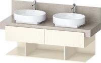 Vorschau: Duravit Balcoon Unterschrank 140x57x53,4cm, 2 Schubladen, 3 offene Fächer für 2 Aufsatzbecken