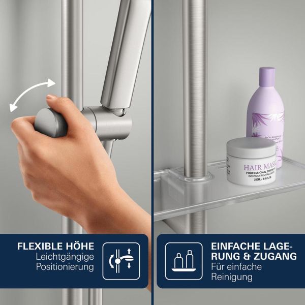 Grohe Rainshower SmartActive Brausestange 60cm, supersteel