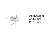 Vorschau: Smedbo Pool Haken, 2 Stück, chrom