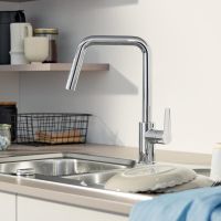 Grohe Start Küchenarmatur mit Ausziehbrause chrom 30631000