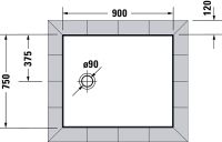 Vorschau: Duravit Tempano Duschwanne rechteckig 75x90cm, Sanitäracryl, weiß Vorschau: Duravit Tempano Duschwanne rechteckig 75x90cm, Sanitäracryl, weiß