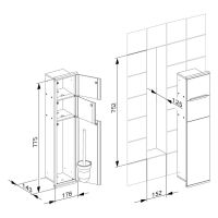 Vorschau: Keuco Plan Integral Modul WC 1, für die Wandeinbau-Montage