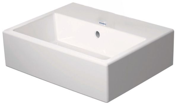 Duravit Vero Air Handwaschbecken rechteckig 45x35cm, ohne Hahnloch, mit Überlauf, WonderGliss, weiß