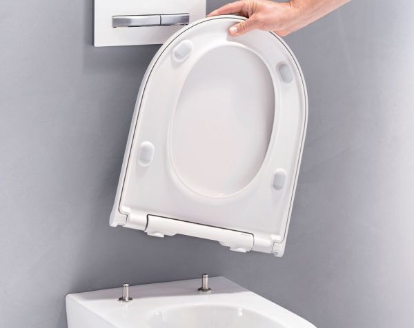 Geberit ONE Set Wand-WC mit WC-Sitz Tiefspüler, TurboFlush, weiß