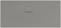 Villeroy&Boch Squaro Infinity Quaryl®-Duschwanne 150x70cm, Eckeinbau links gegen Wand, grey UDQ1570SQI2LV-3S