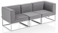 Vorschau: KETTLER MODENA MODULAR Casual Dining Mittelteil Sunbrella®, silber/flanelle