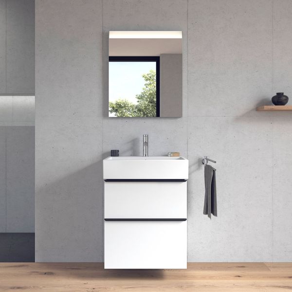 Duravit Vero Air Waschtisch 60x47cm, mit Überlauf, ohne Wondergliss, weiß 2350600000