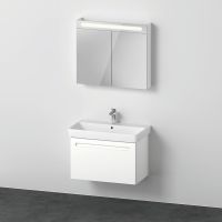 Duravit No.1 Badmöbel-Set 80cm mit Waschtisch, Spiegelschrank, 1 Auszug und Innenschublade N10169018180000