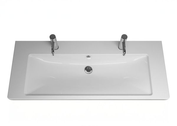 Burgbad Eqio Keramik-Waschtisch 123cm mit Unterschrank & LED-Beleuchtung