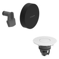 hansgrohe Exafill Fertigset Wanneneinlauf, Ablauf- und Überlaufgarnitur, schwarz matt/weiß glanz 58119670