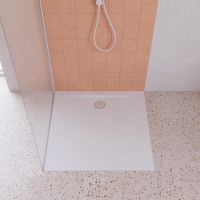 Kaldewei Superplan Zero Bodenebene Rechteck-Duschfläche 90x90m Mod.1524-1 weiß