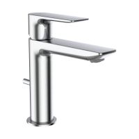 Laufen Cityplus Einhand-Waschtischmischer mit Eco+ & Ablaufgarnitur, Ausladung 10cm, chrom HF505301100000