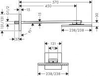 Vorschau: Axor ShowerSolutions Kopfbrause 250/250 1jet mit Brausearm