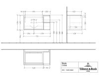 Vorschau: Villeroy&Boch Skyla Waschtischunterschrank C78800 80cm, offenes Fach rechts