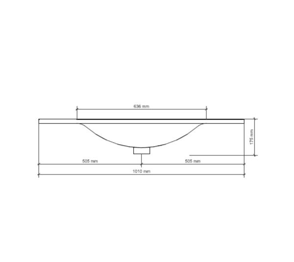RIHO Porto Wave Waschtisch mit Unterschrank 100cm & LED-Spiegelschrank