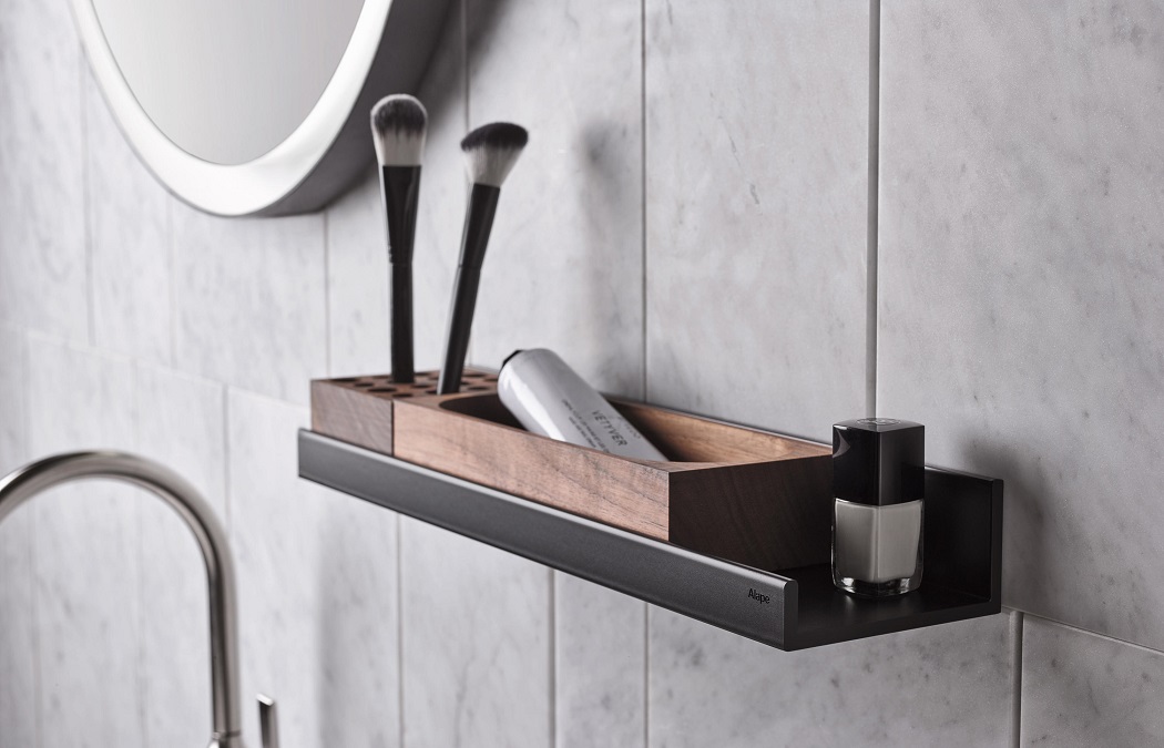 Laufen ASSIST Ablage 40cm, schwarz matt H385AS14500001
