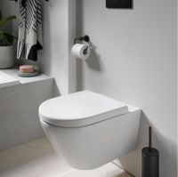 Vorschau: Duravit D-Code Papierrollenhalter ohne Deckel, schwarz matt