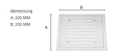 Smedbo Outline Ablaufsieb 20x20cm FK506
