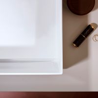 Vorschau: hansgrohe Xuniva Evo E Aufsatzwaschtisch 40x40cm mit Ablaufventil, SmartClean & HygieneEffect, weiß