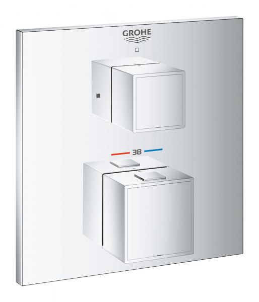 Grohe Grohtherm Cube Thermostat-Brausebatterie, wassersparend, chrom 24153000
