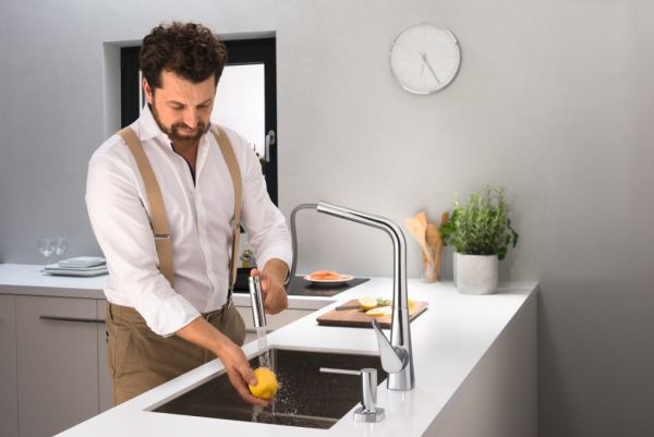 Hansgrohe Metris Select M71 Einhebel-Küchemischer 320 mit Ausziehbrause und sBox